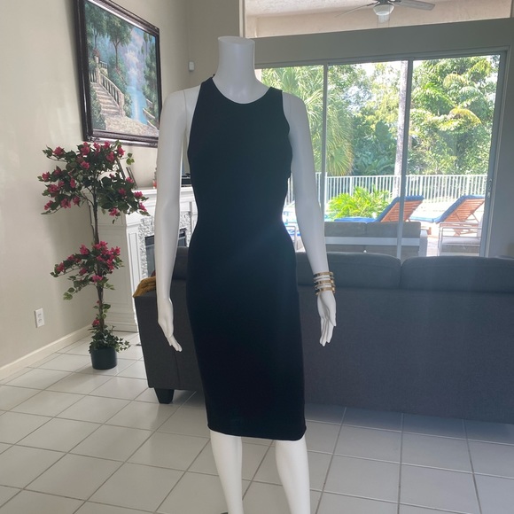 Black Midi Dress - Picture 2 of 3